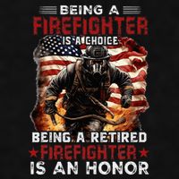 Being A Firefighter Is A Choice Being A Retired Firefighter Ladies PosiCharge Tri-Blend Wicking Tank