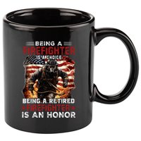 Being A Firefighter Is A Choice Being A Retired Firefighter 11oz C Handle Ceramic Mug