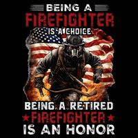 Being A Firefighter Is A Choice Being A Retired Firefighter Drawstring Bag