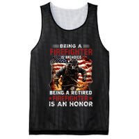 Being A Firefighter Is A Choice Being A Retired Firefighter Mesh Reversible Basketball Jersey Tank