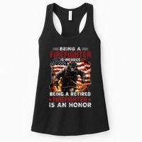 Being A Firefighter Is A Choice Being A Retired Firefighter Womens Tank Top