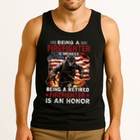 Being A Firefighter Is A Choice Being A Retired Firefighter Tank Top