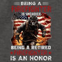 Being A Firefighter Is A Choice Being A Retired Firefighter Vector Backpack
