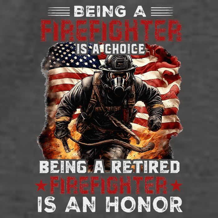 Being A Firefighter Is A Choice Being A Retired Firefighter Vector Backpack