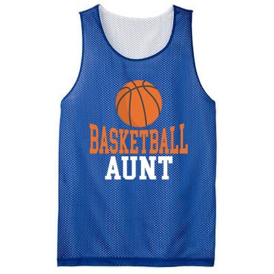 Basketball Aunt Family Sister Aunt Gift Mesh Reversible Basketball Jersey Tank