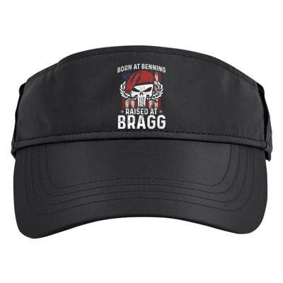 Born At Ft Benning Raised Fort Bragg Airborne, Veterans Day Adult Drive Performance Visor