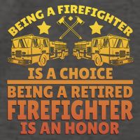 Being A Firefighter Is A Choice Being A Retired Firefighter Gift Vector Backpack