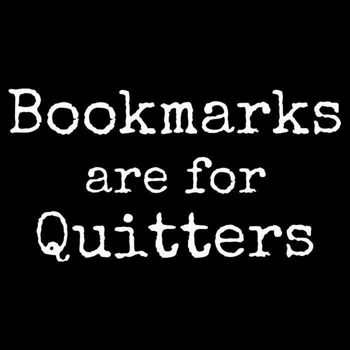 Bookmarks Are For Quitters Gift Book Lovers Librarian City Backpack