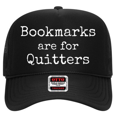 Bookmarks Are For Quitters Gift Book Lovers Librarian Trucker Hat