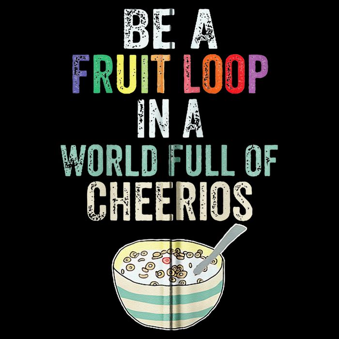 Be A Fruit Loop In A World Full Of Cheerios Stripe Pom Pom Beanie