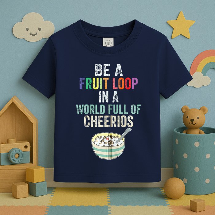Be A Fruit Loop In A World Full Of Cheerios Toddler T-Shirt