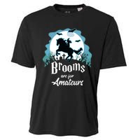 Brooms Are For Amateurs Halloween Horse Lovers Cooling Performance Crew T-Shirt