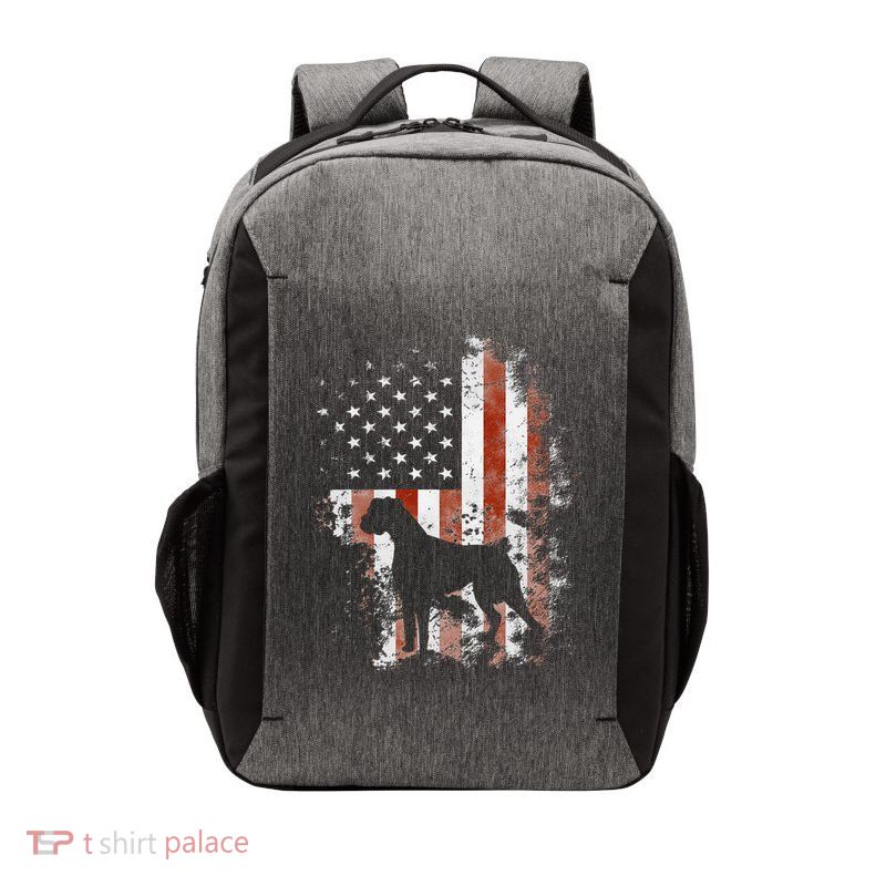 Boxer American Flag USA 4th Of July Dog Gifts Vector Backpack