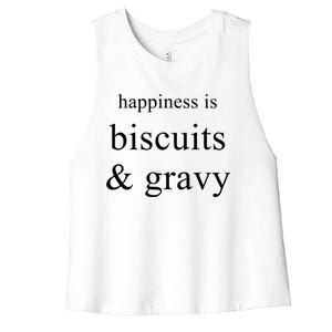 Biscuits And Gravy Funny Food Lovers Foodie Gift Women's Racerback Cropped Tank