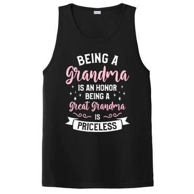 Being A Grandma Is An Honor Being A Great Grandma PosiCharge Competitor Tank