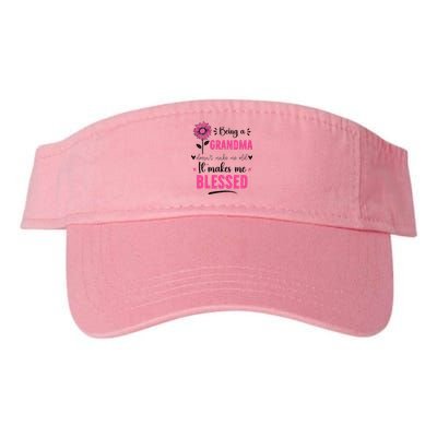 being a grandma doesn't make me old it makes me blessed Valucap Bio-Washed Visor