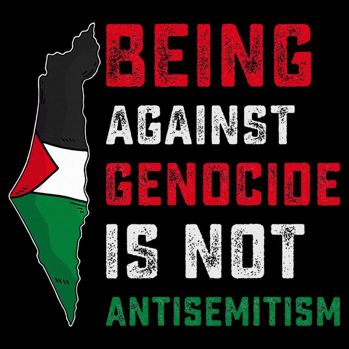 Being Against Genocide Is Not Antisemitism Support Palestine 7-Panel Snapback Hat
