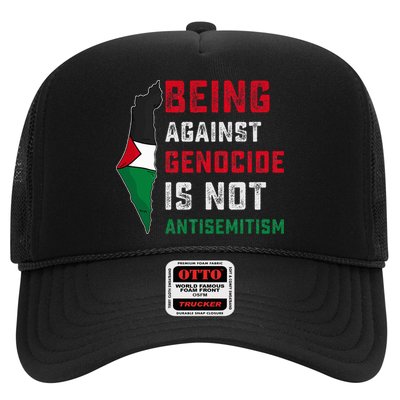 Being Against Genocide Is Not Antisemitism Support Palestine Trucker Hat