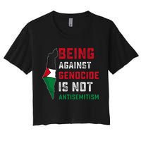 Being Against Genocide Is Not Antisemitism Support Palestine Crop Top