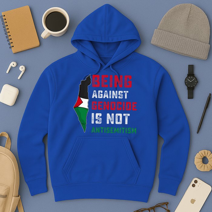 Being Against Genocide Is Not Antisemitism Support Palestine Hoodie