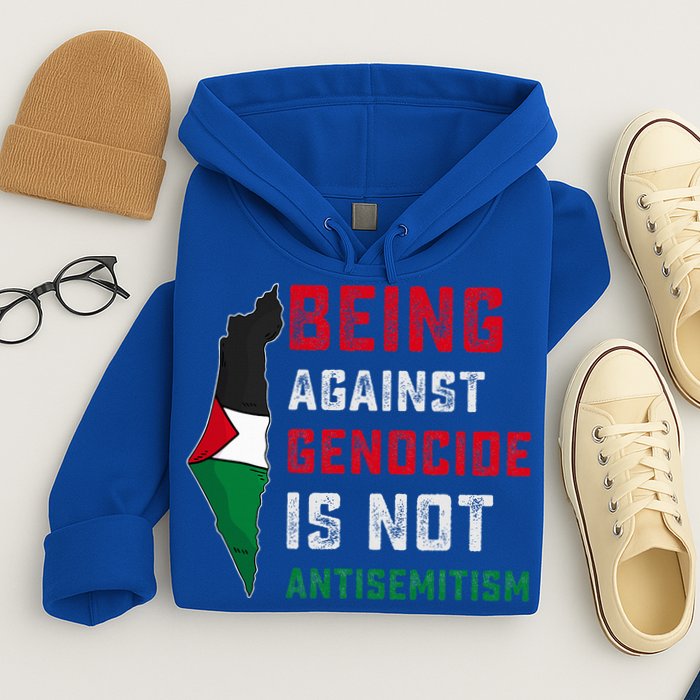 Being Against Genocide Is Not Antisemitism Support Palestine Hoodie