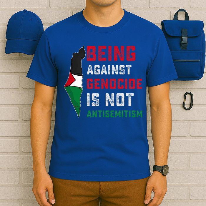 Being Against Genocide Is Not Antisemitism Support Palestine T-Shirt