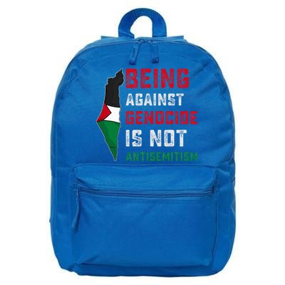 Being Against Genocide Is Not Antisemitism Support Palestine 16 in Basic Backpack