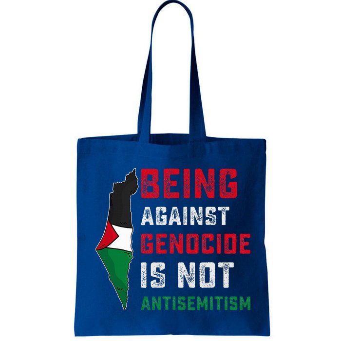 Being Against Genocide Is Not Antisemitism Support Palestine Bag