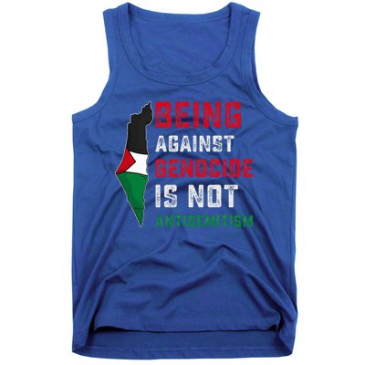 Being Against Genocide Is Not Antisemitism Support Palestine Tank Top