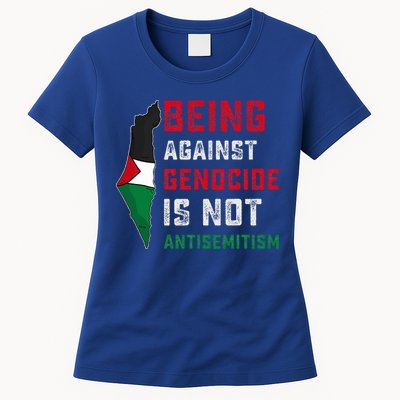 Being Against Genocide Is Not Antisemitism Support Palestine Womens T-Shirt