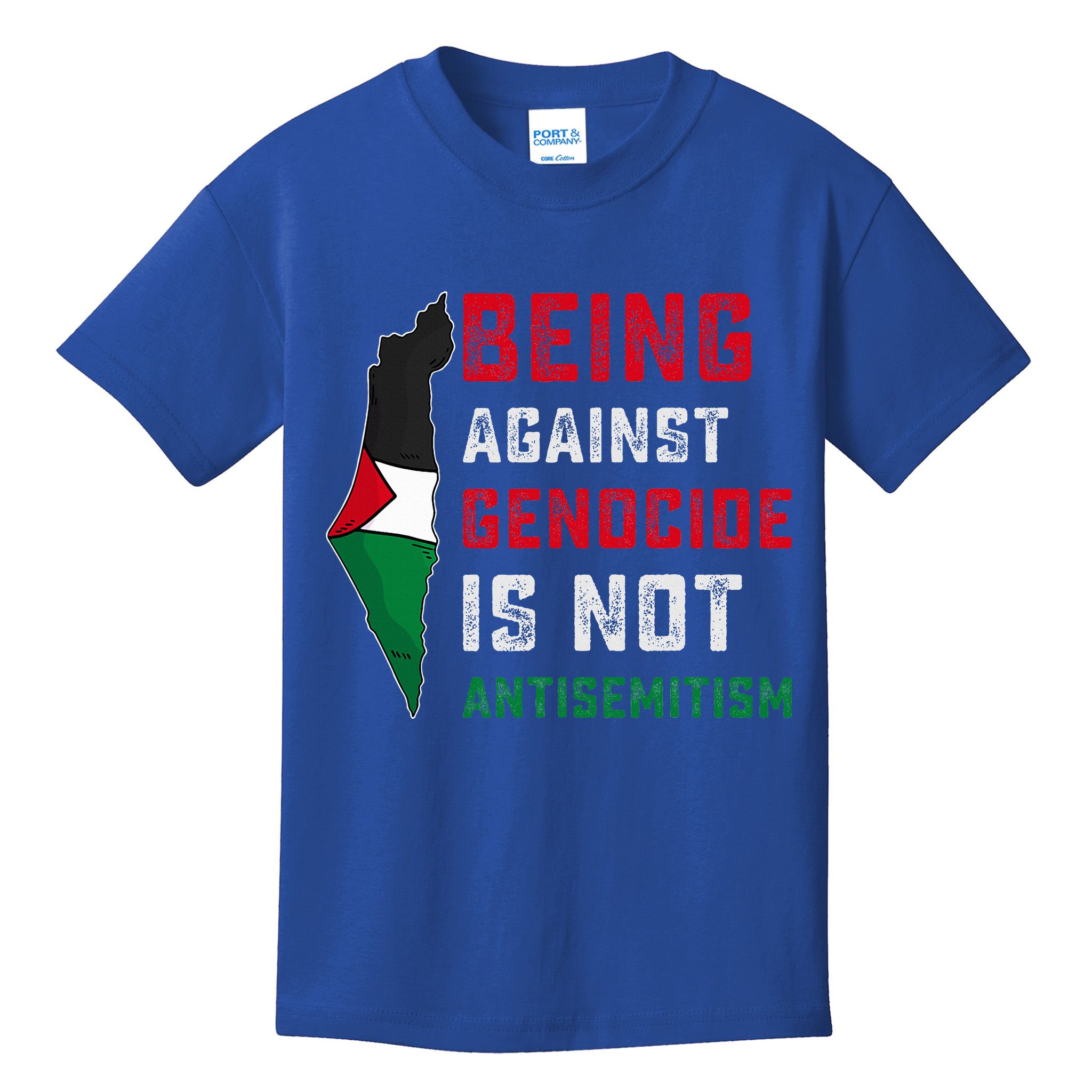 Being Against Genocide Is Not Antisemitism Support Palestine Kids T-Shirt