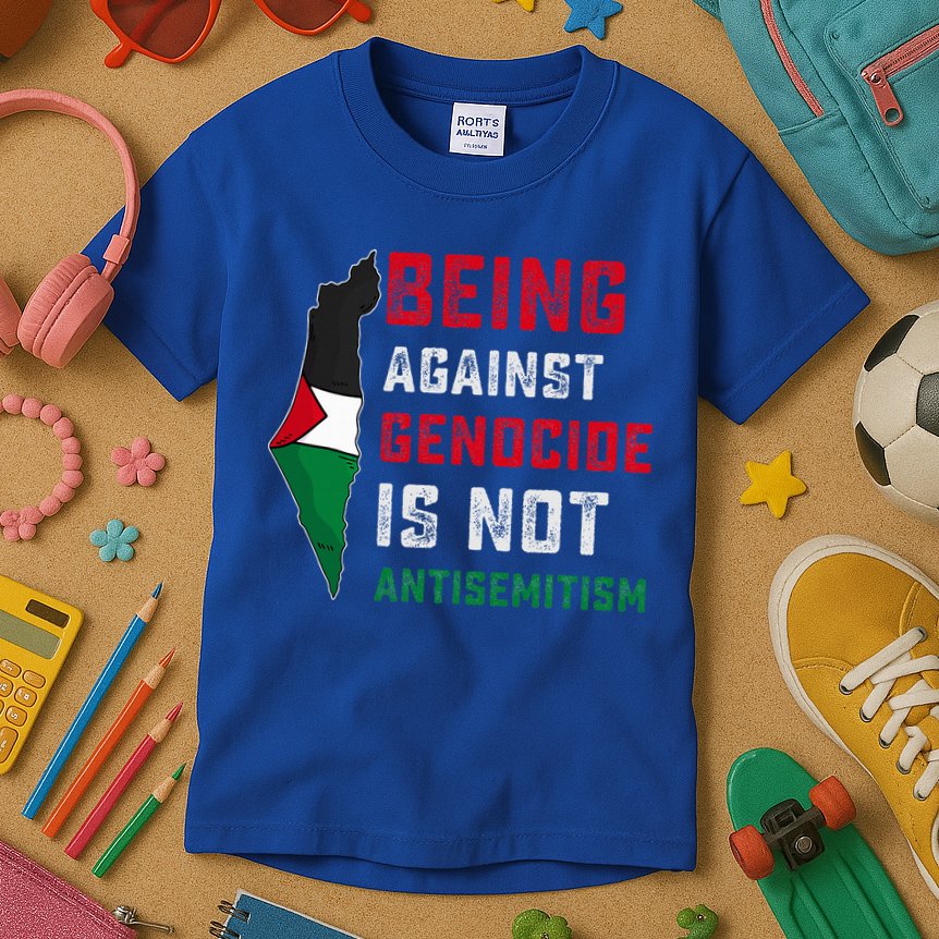 Being Against Genocide Is Not Antisemitism Support Palestine Kids T-Shirt