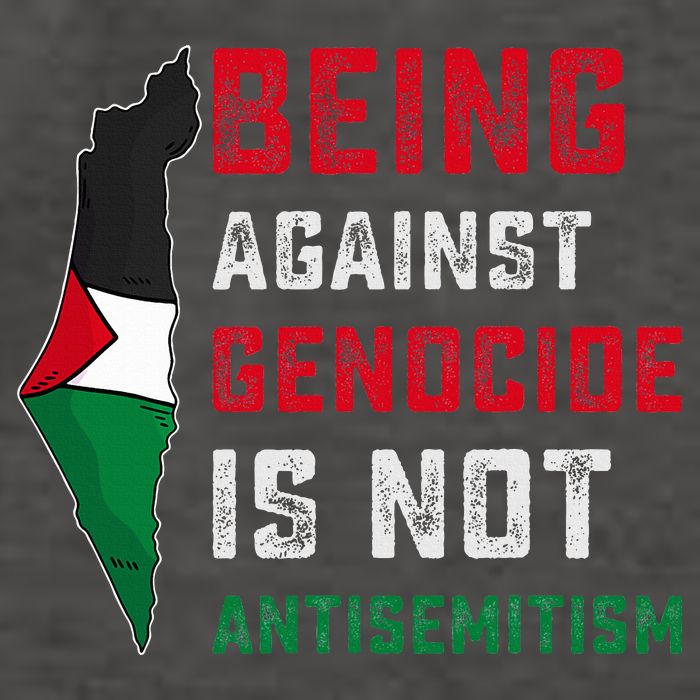 Being Against Genocide Is Not Antisemitism Support Palestine Vector Backpack
