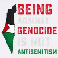 Being Against Genocide Is Not Antisemitism Support Palestine Garment-Dyed Sweatshirt