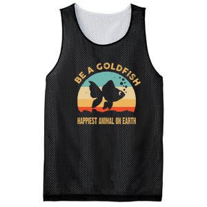 Be A Goldfish Happiest Animal On Earth Mesh Reversible Basketball Jersey Tank