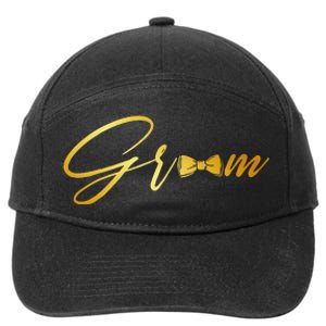 Bride And Groom Husband And Wife Matching Wedding 7-Panel Snapback Hat