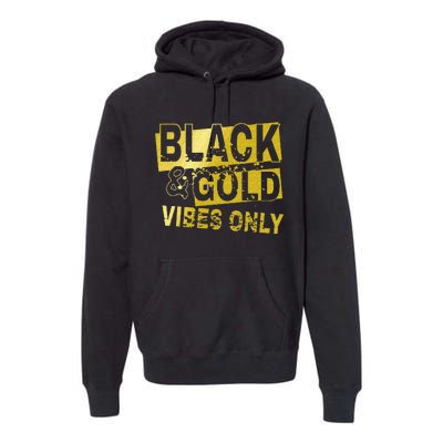 Black And Golds Cool Design Premium Hoodie