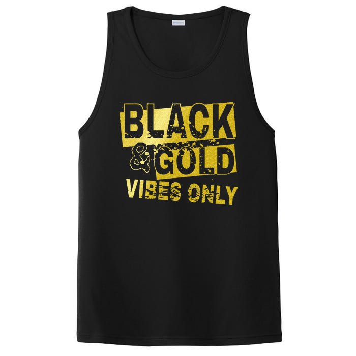 Black And Golds Cool Design PosiCharge Competitor Tank