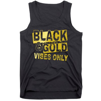 Black And Golds Cool Design Tank Top