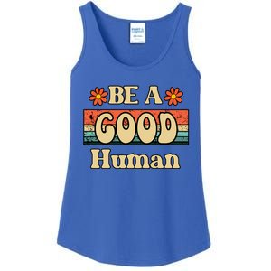 Be A Good Hu Retro Positive Thinking Gift Ladies Essential Tank