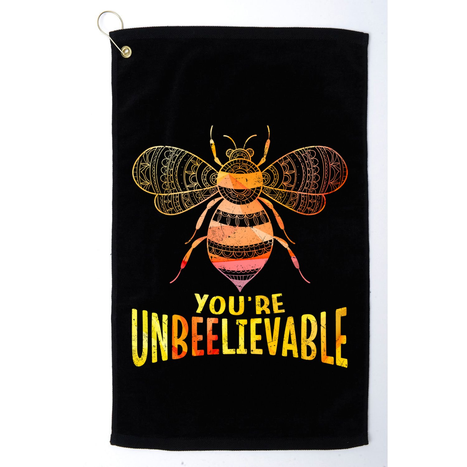 Bee Art Graphic Unbeelievable Bees Meaningful Gift Golf Towel