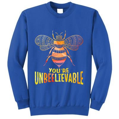 Bee Art Graphic Unbeelievable Bees Meaningful Gift Sweatshirt