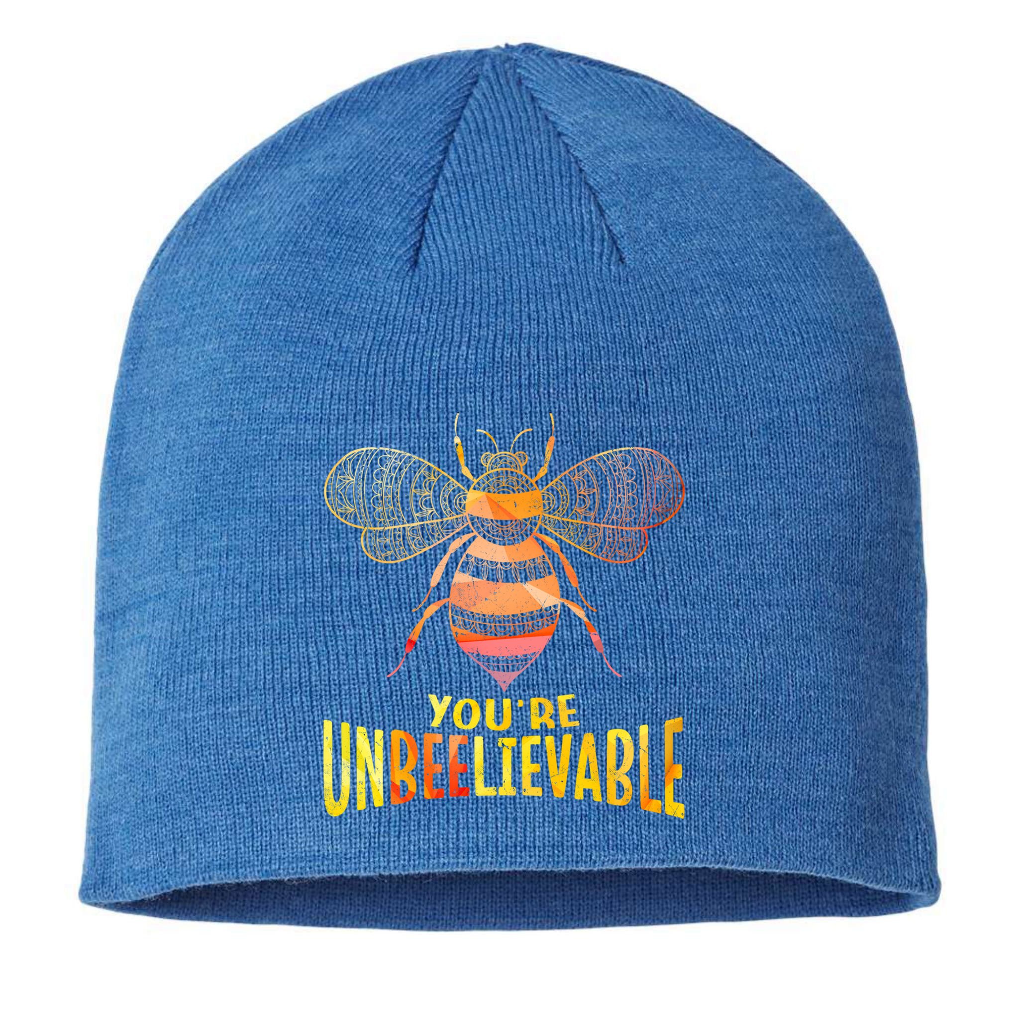 Bee Art Graphic Unbeelievable Bees Meaningful Gift Sustainable Beanie