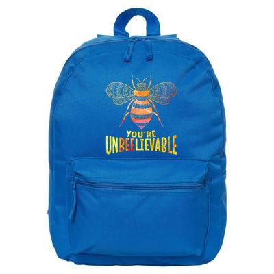 Bee Art Graphic Unbeelievable Bees Meaningful Gift 16 in Basic Backpack