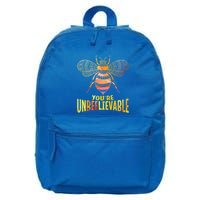 Bee Art Graphic Unbeelievable Bees Meaningful Gift 16 in Basic Backpack