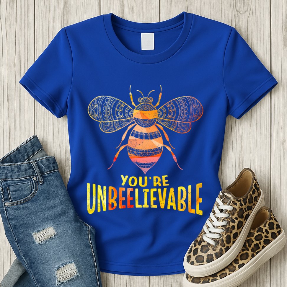 Bee Art Graphic Unbeelievable Bees Meaningful Gift Womens T-Shirt