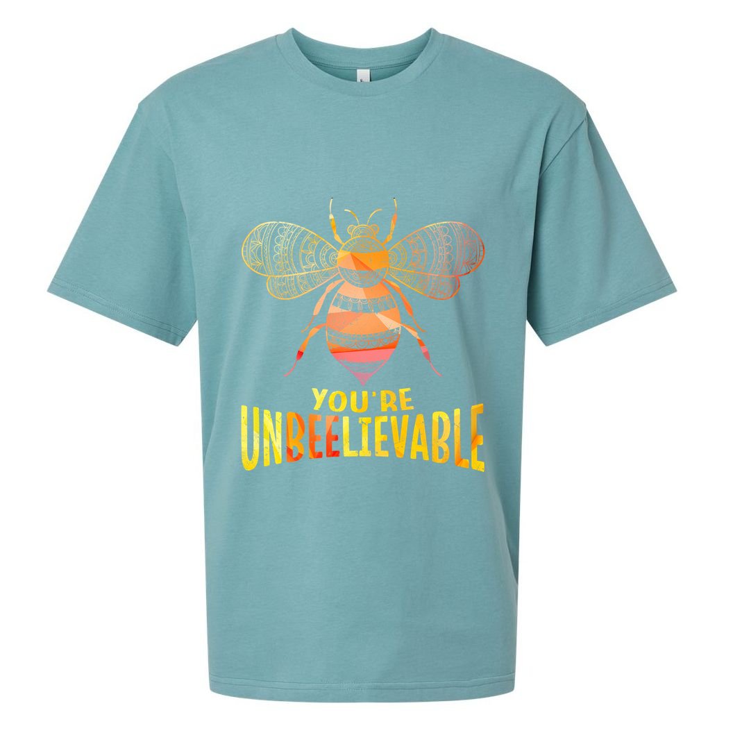 Bee Art Graphic Unbeelievable Bees Meaningful Gift Sueded Cloud Jersey T-Shirt