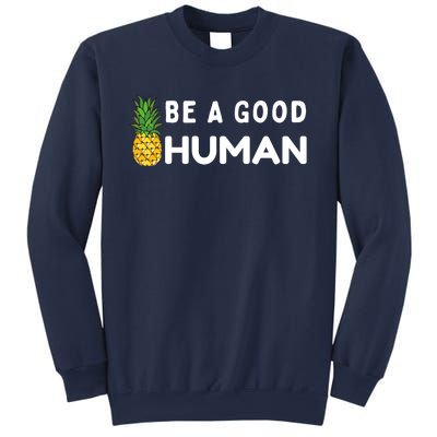 Be A Good Human Funny Down Syndrome Day Gift Sweatshirt