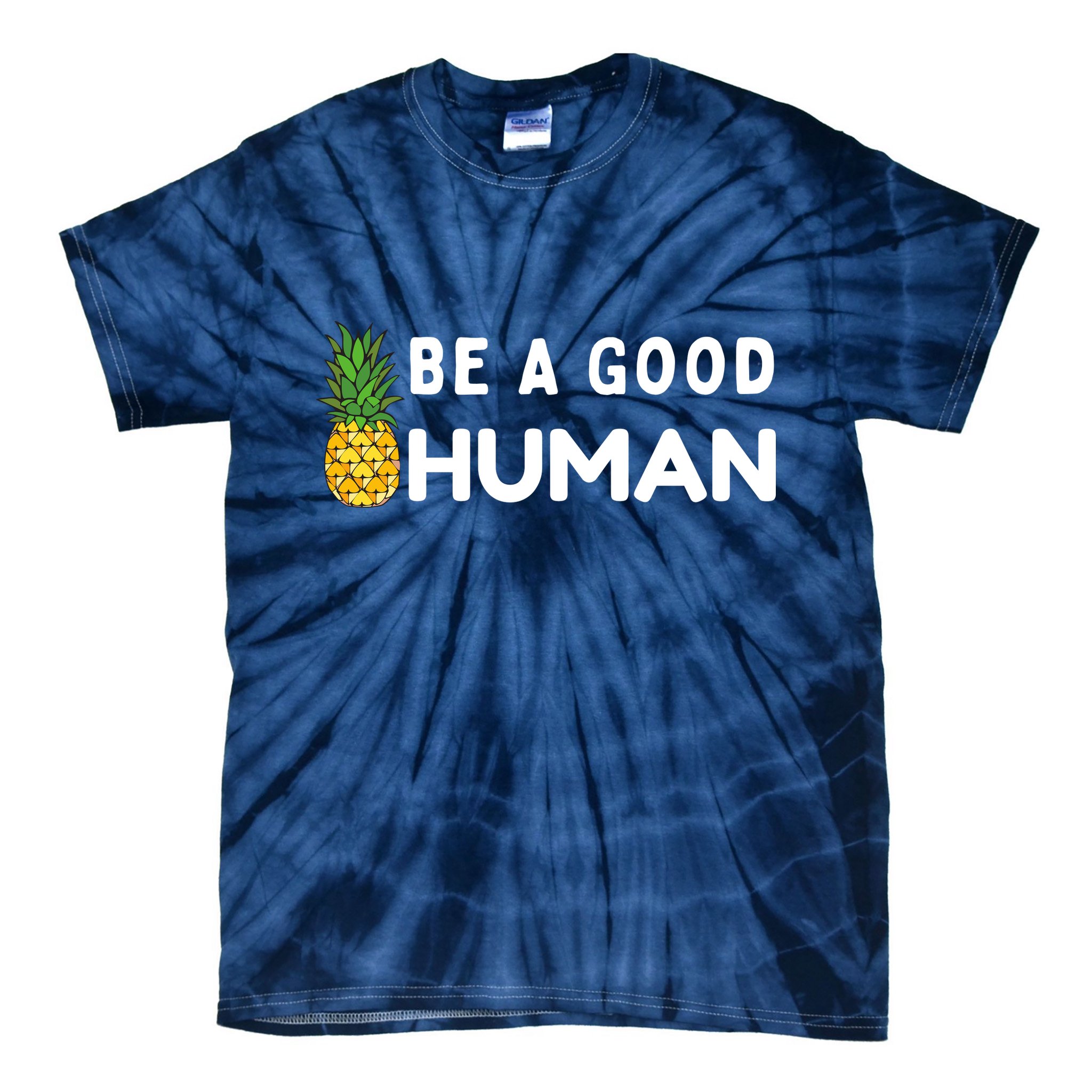 Be A Good Human Funny Down Syndrome Day Gift Tie-Dye T-Shirt