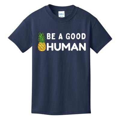 Be A Good Human Funny Down Syndrome Day Gift Kids T-Shirt